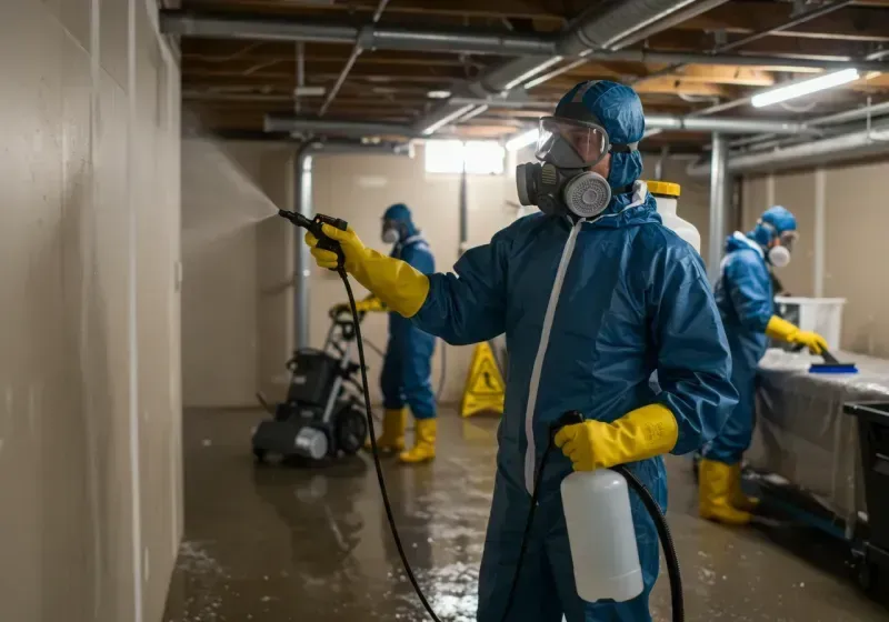 Basement Sanitization and Antimicrobial Treatment process in Wayne County, NE